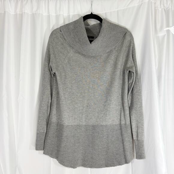 Cyrus rayon blend cowl neck gray sweater medium - Picture 1 of 5